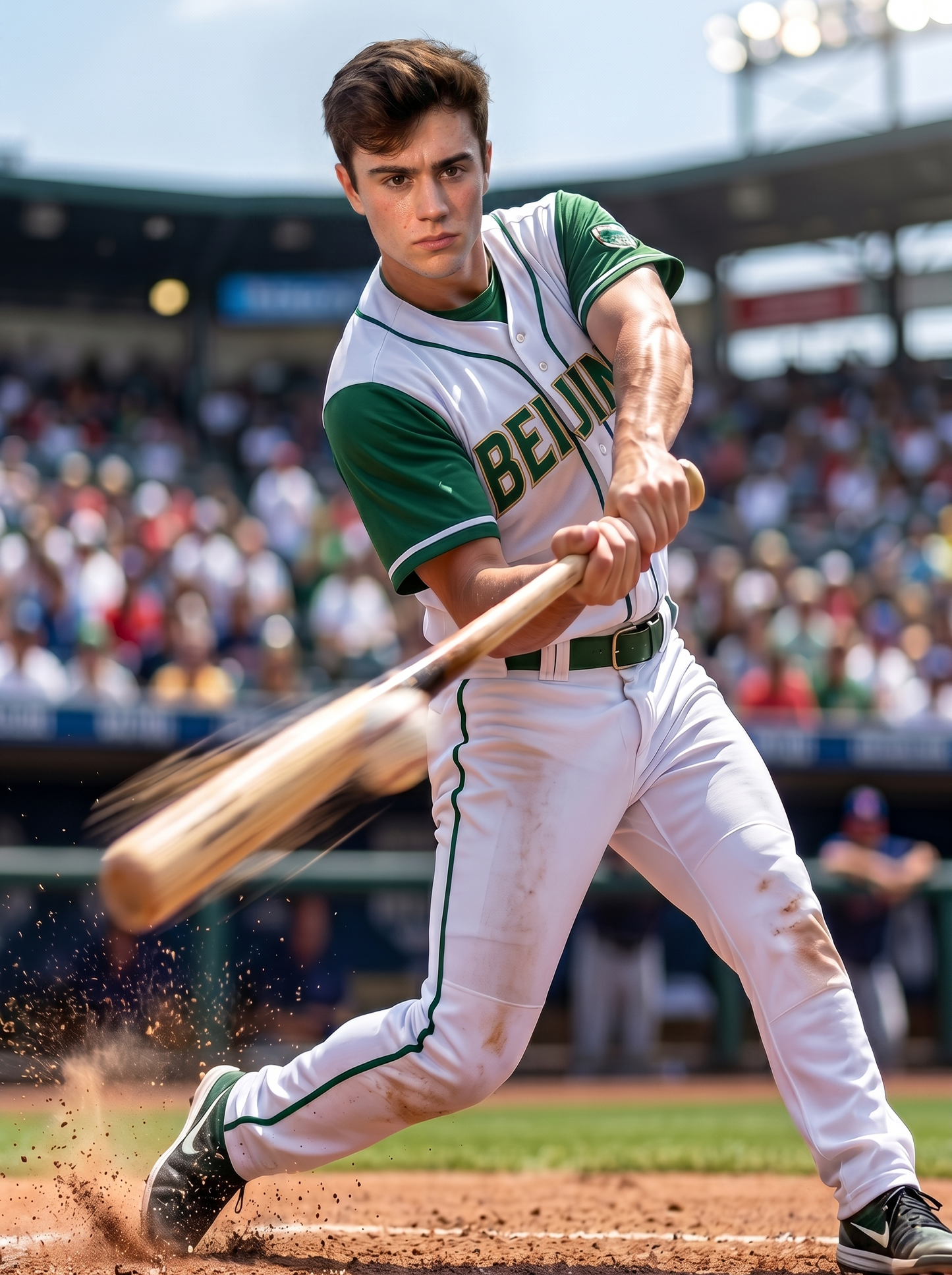 The Baseball Slugger man portrait