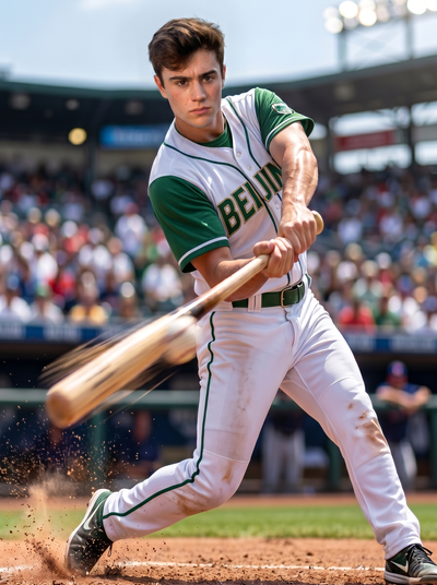 The Baseball Slugger man portrait