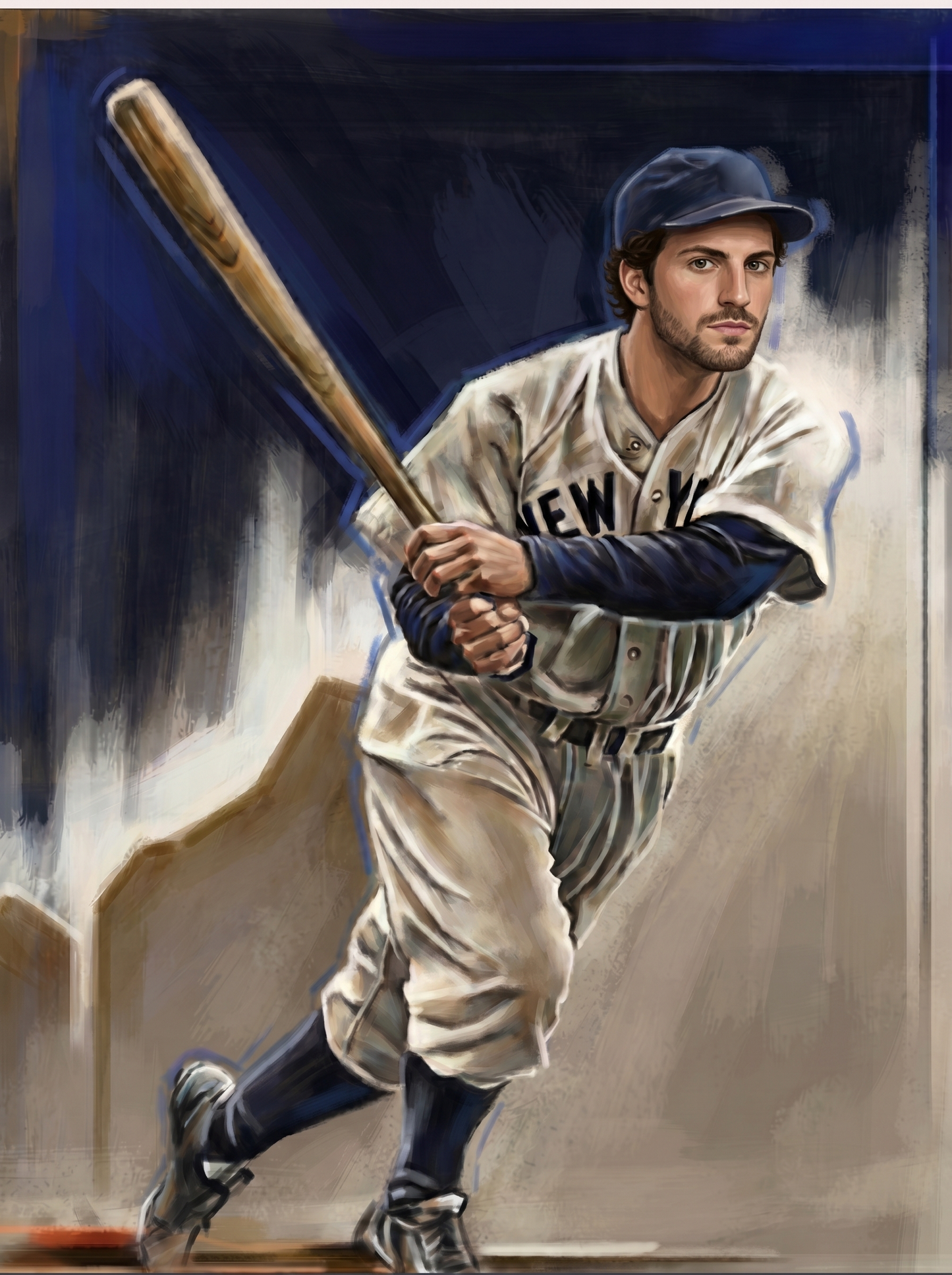 The Vintage Slugger man portrait