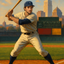 The Vintage Slugger man portrait