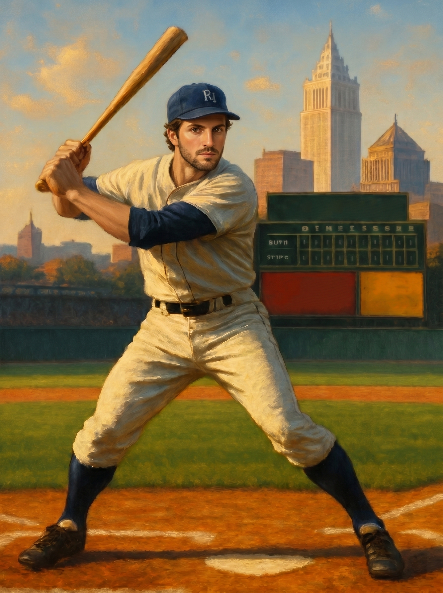 The Vintage Slugger man portrait