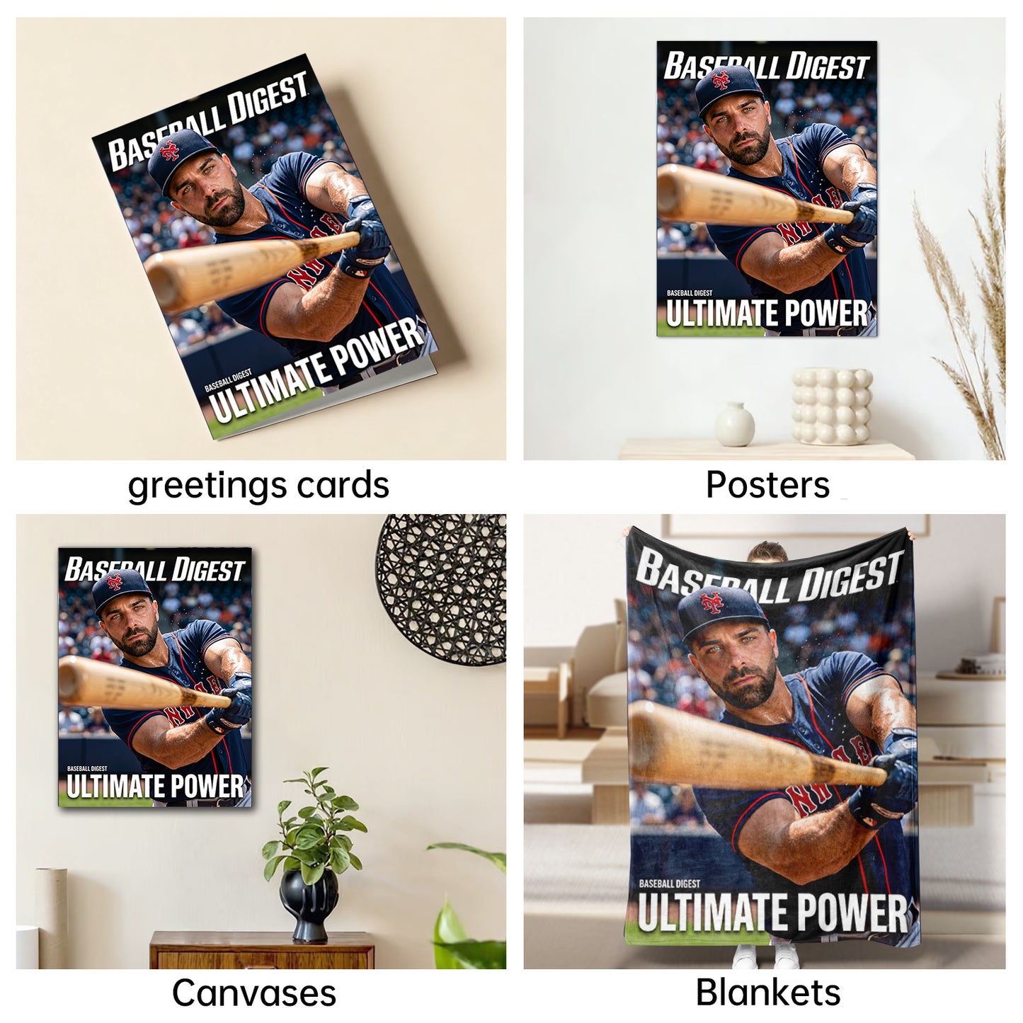 The Baseball Digest Cover man portrait