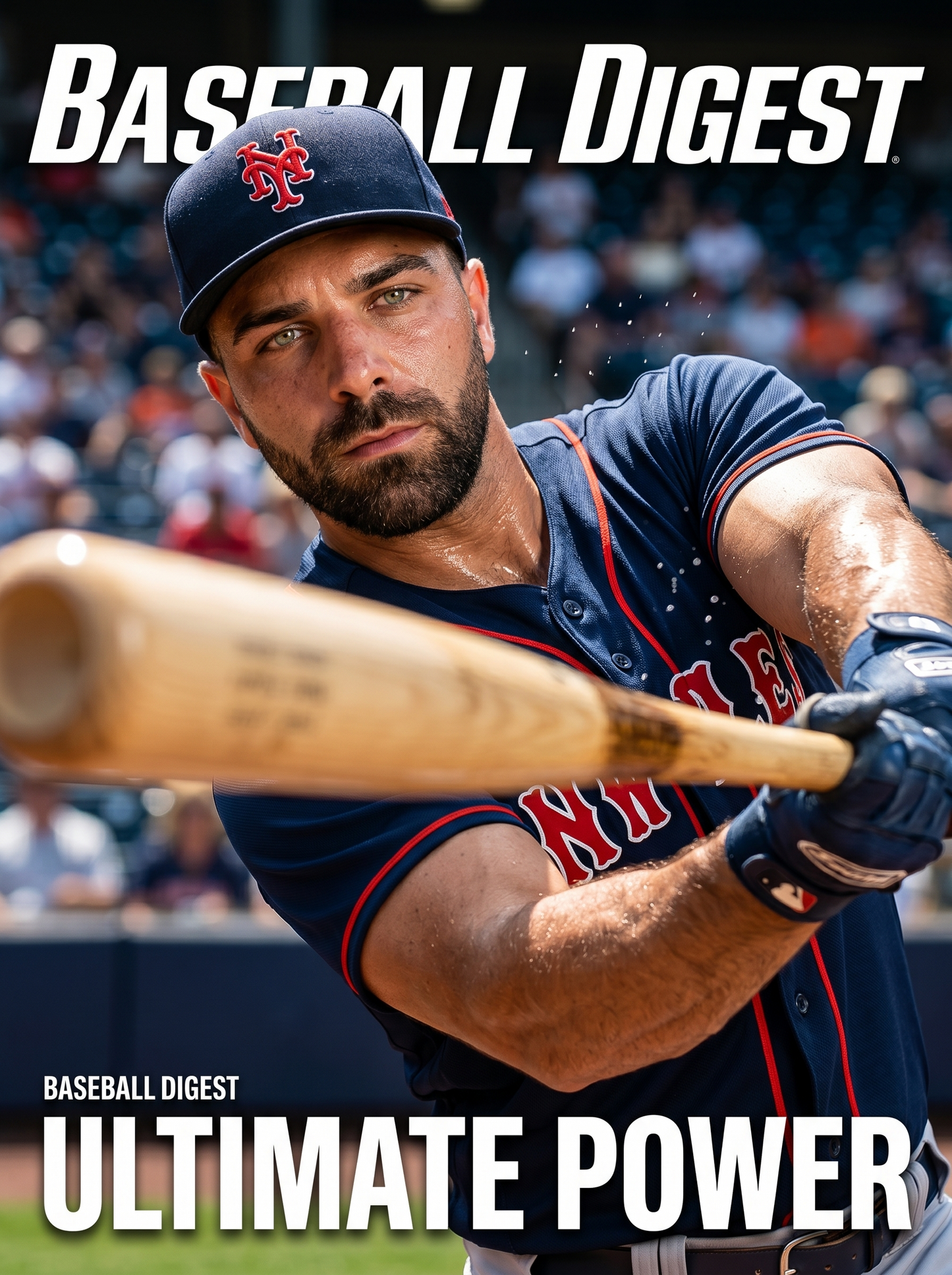 The Baseball Digest Cover man portrait