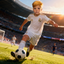 The Real Madrid Striker boy portrait