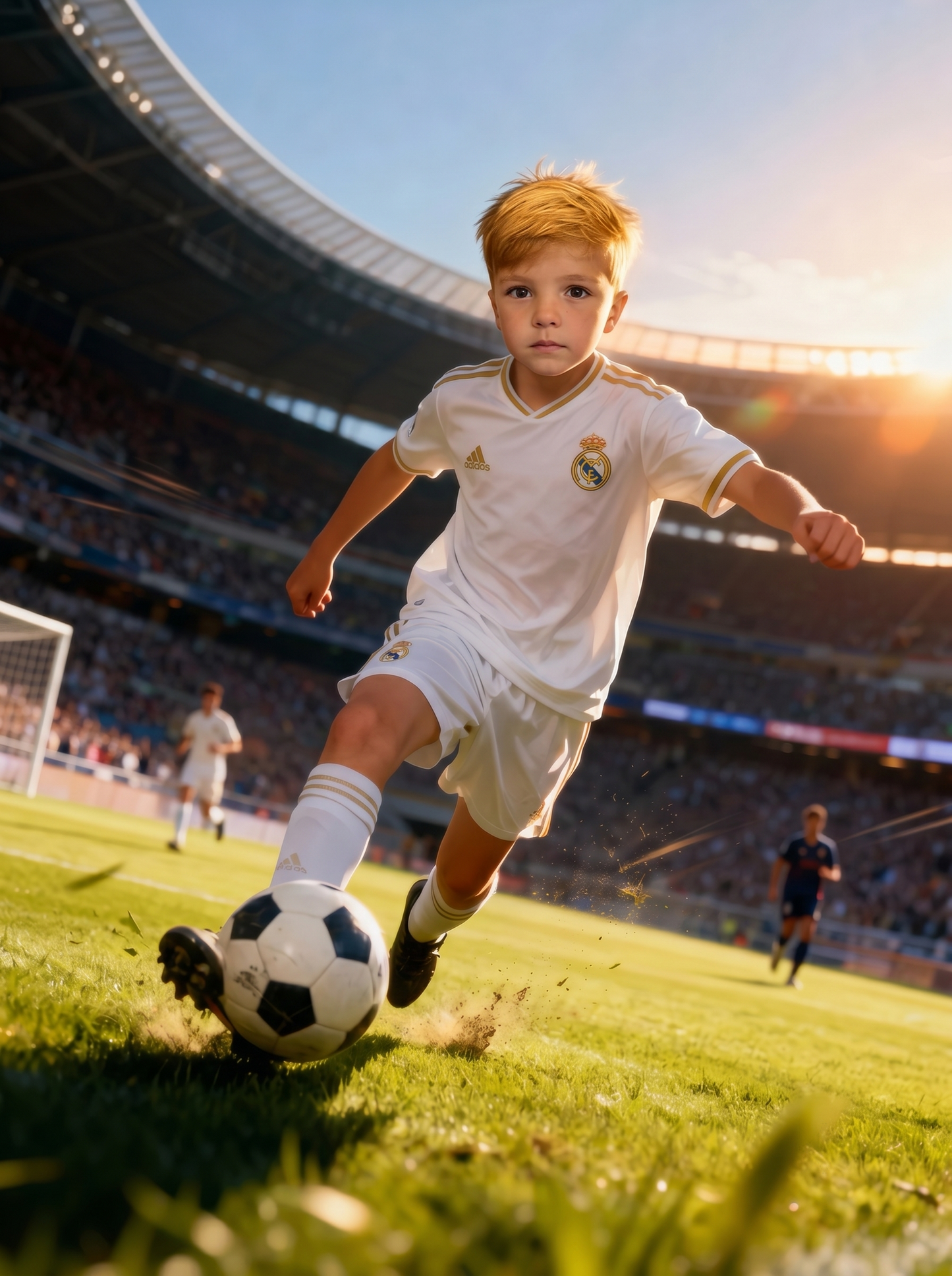 The Real Madrid Striker boy portrait