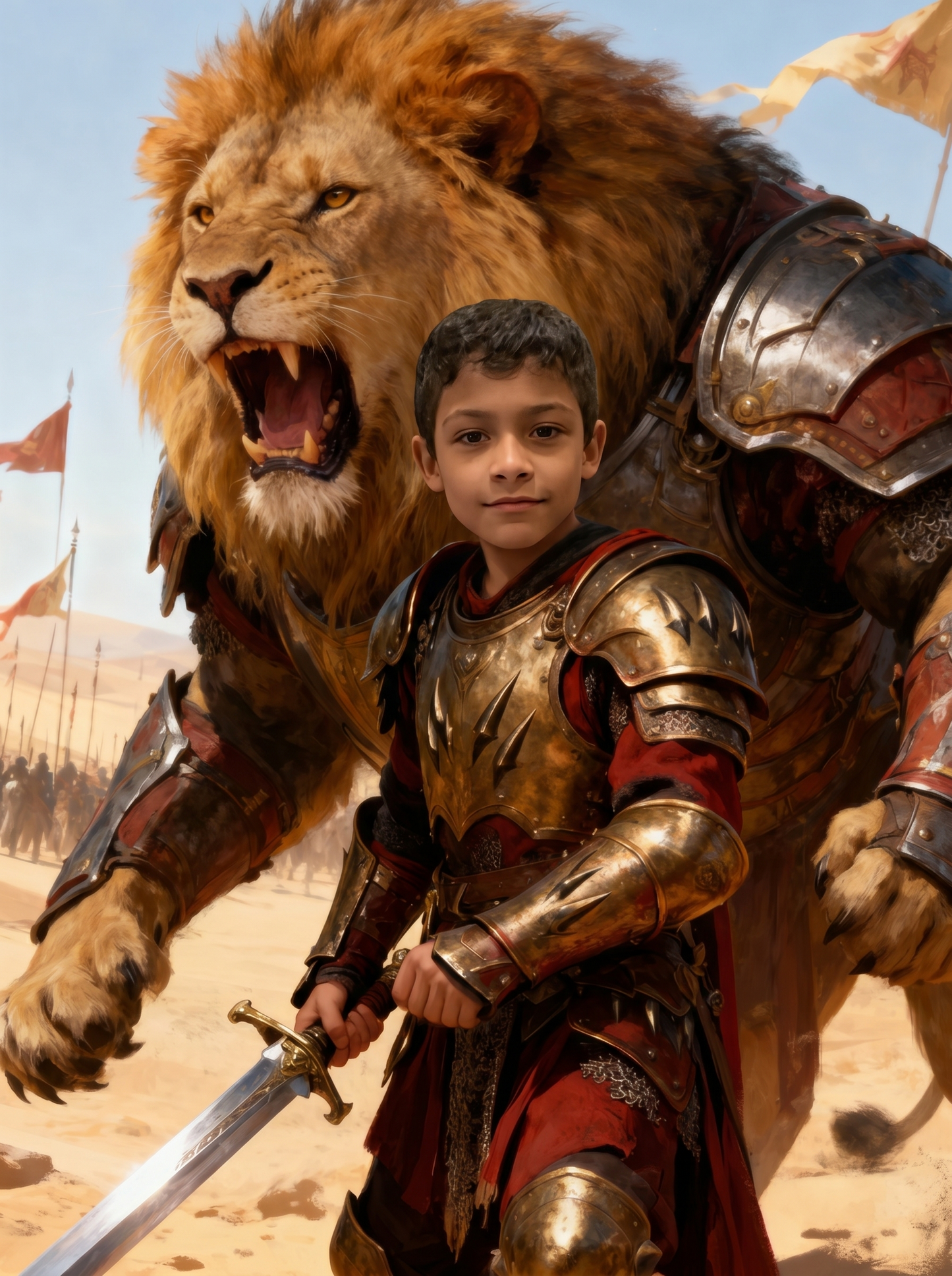 The Lionheart Squire boy portrait