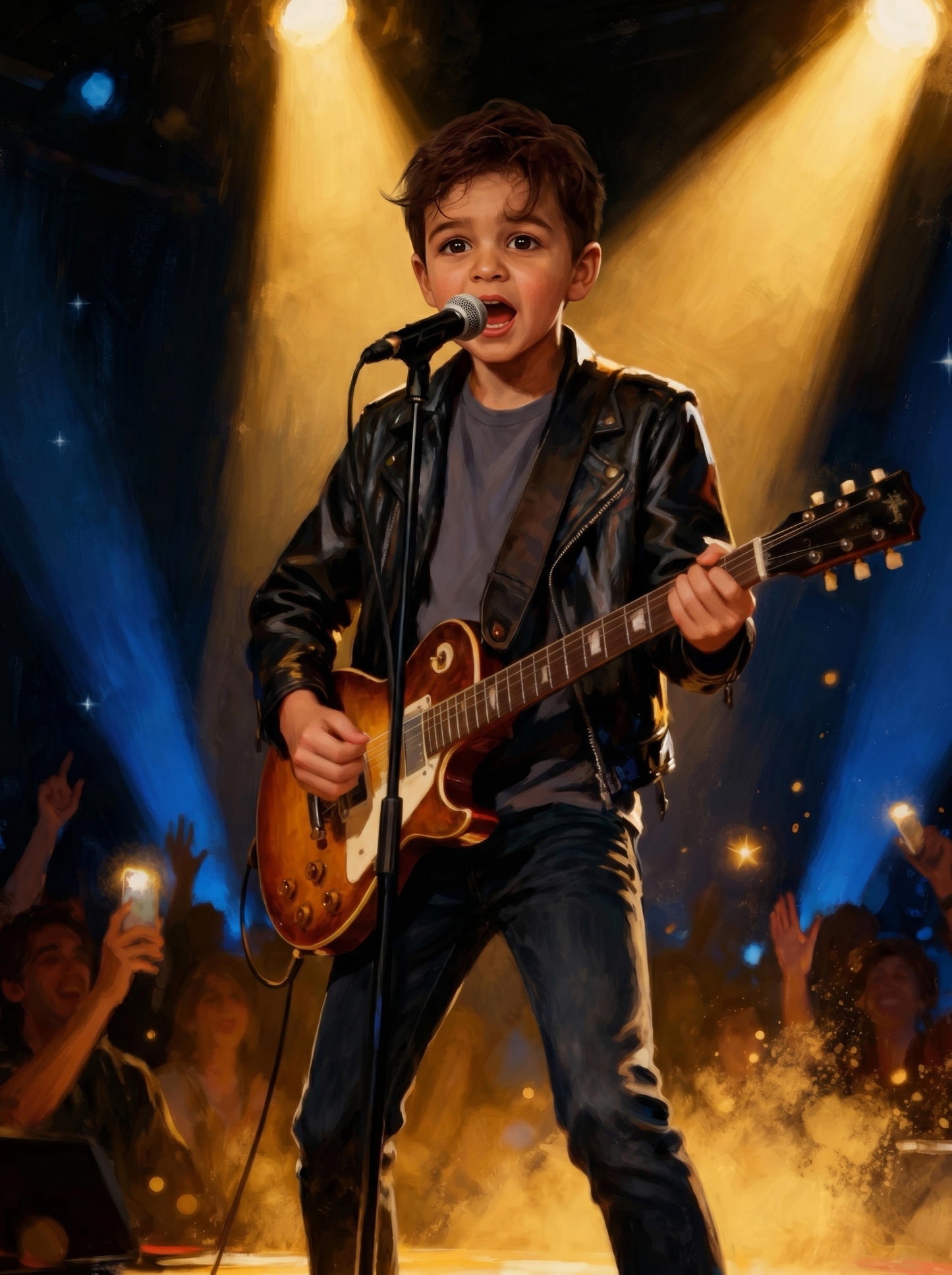 The Rock Star boy portrait