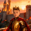 The Young King Arthur boy portrait