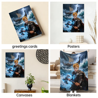 The Stormborn Viking boy portrait