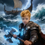 The Stormborn Viking boy portrait
