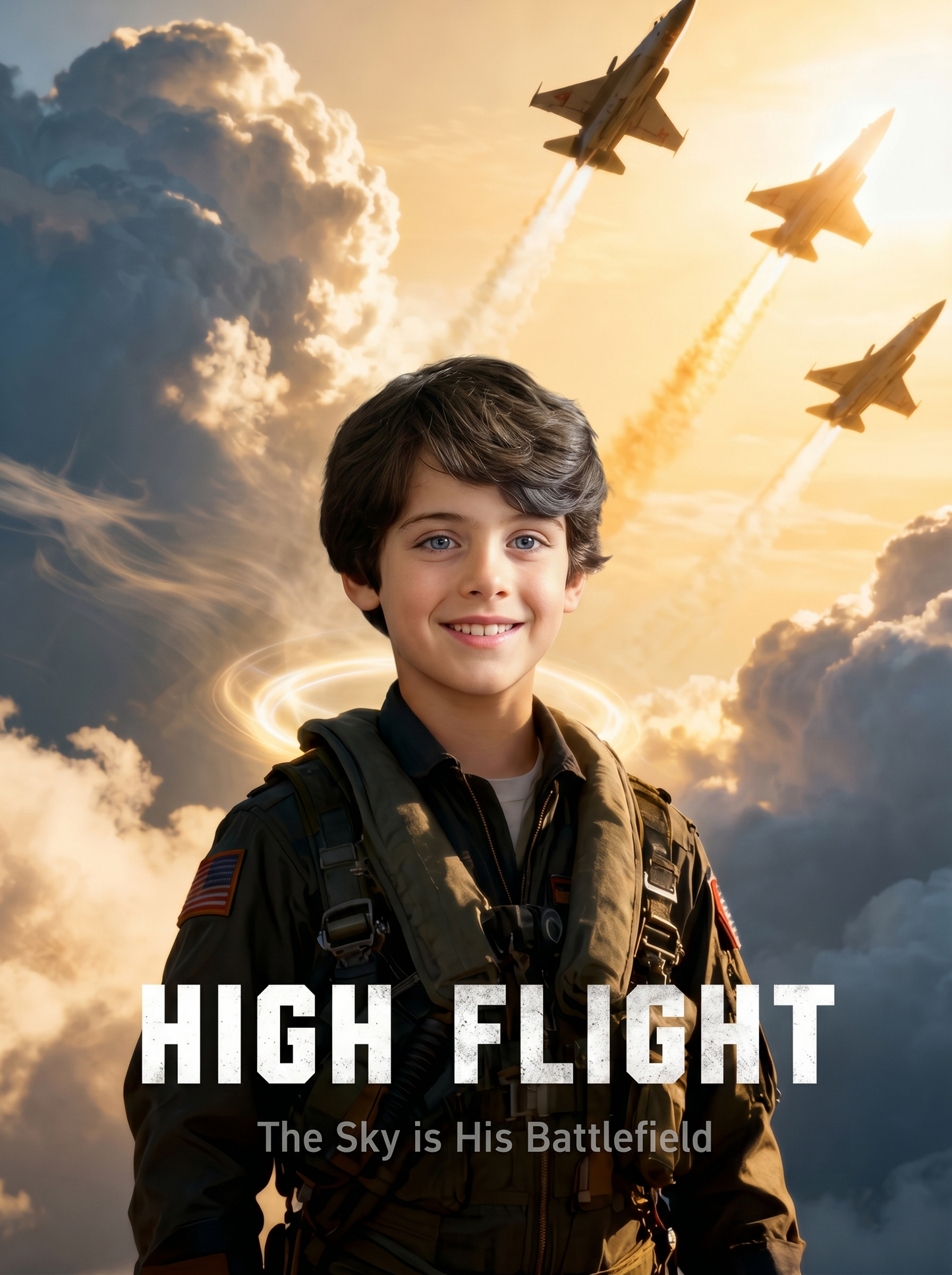 The Maverick Pilot boy portrait