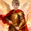 The Golden Angelic Warrior boy portrait