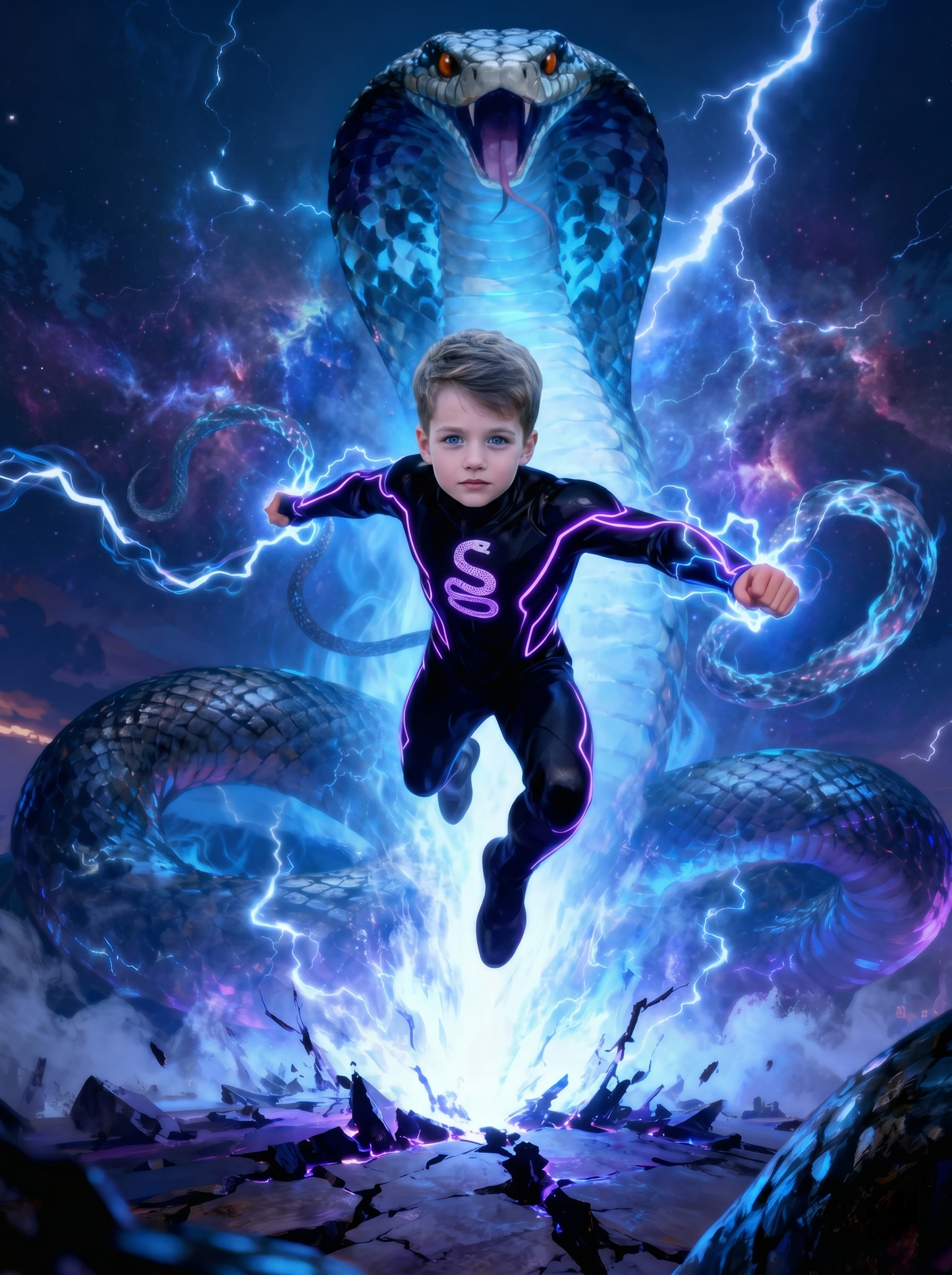 The Serpent Guardian boy portrait