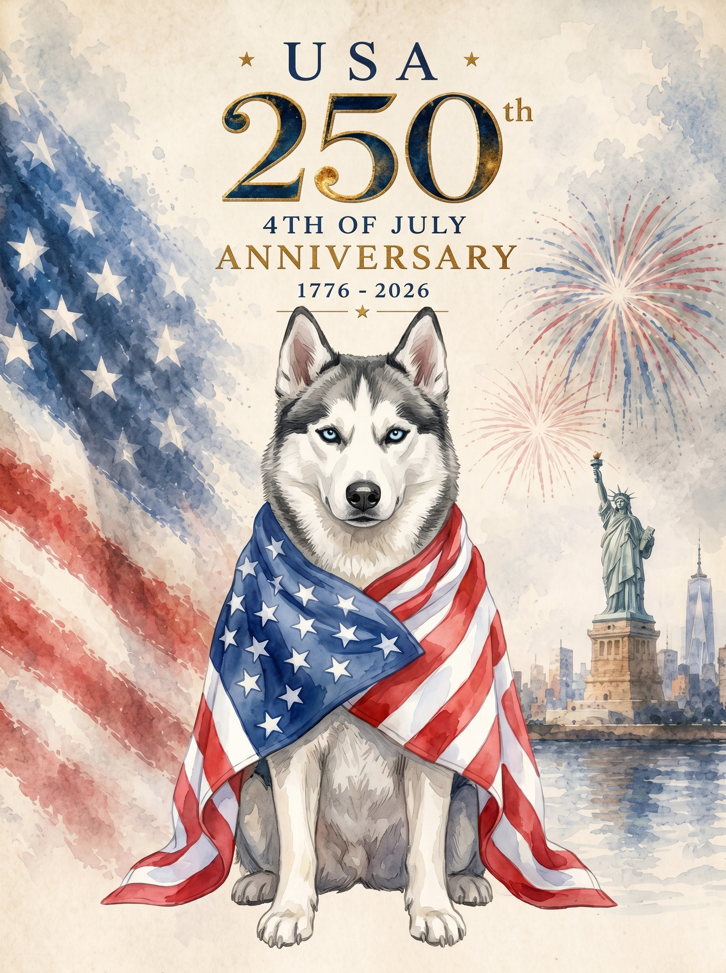 The Patriotic Guardian pet,250th portrait