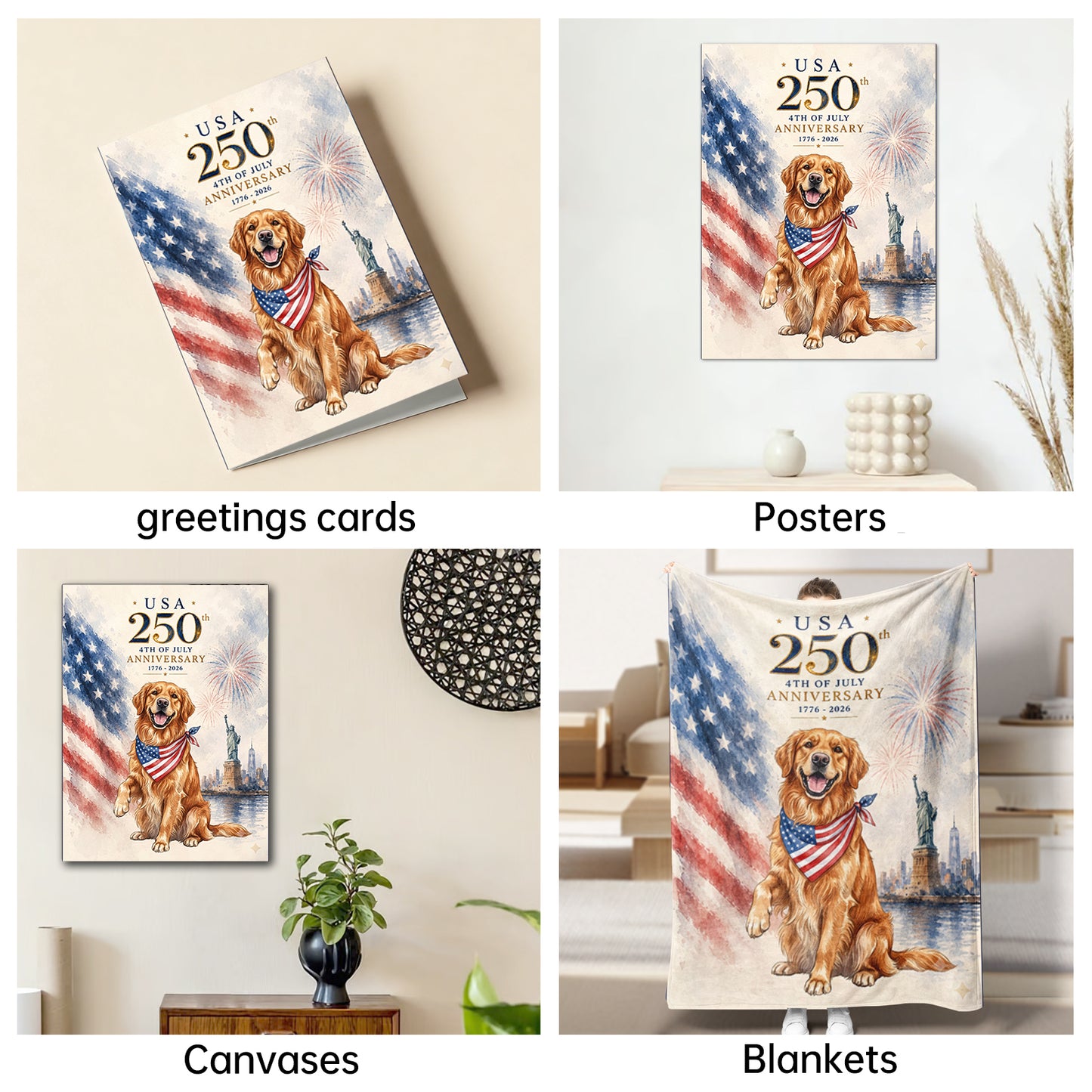 The Patriotic Celebrant dog 250th portrait
