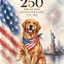 The Patriotic Celebrant dog 250th portrait