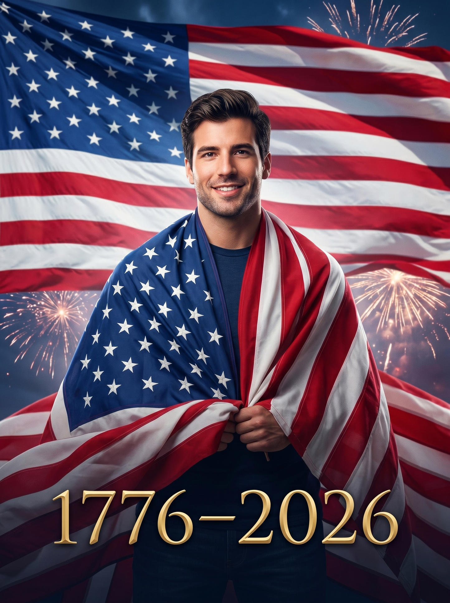 The Founding Father man,250th portrait