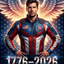 The American Eagle man,250th portrait