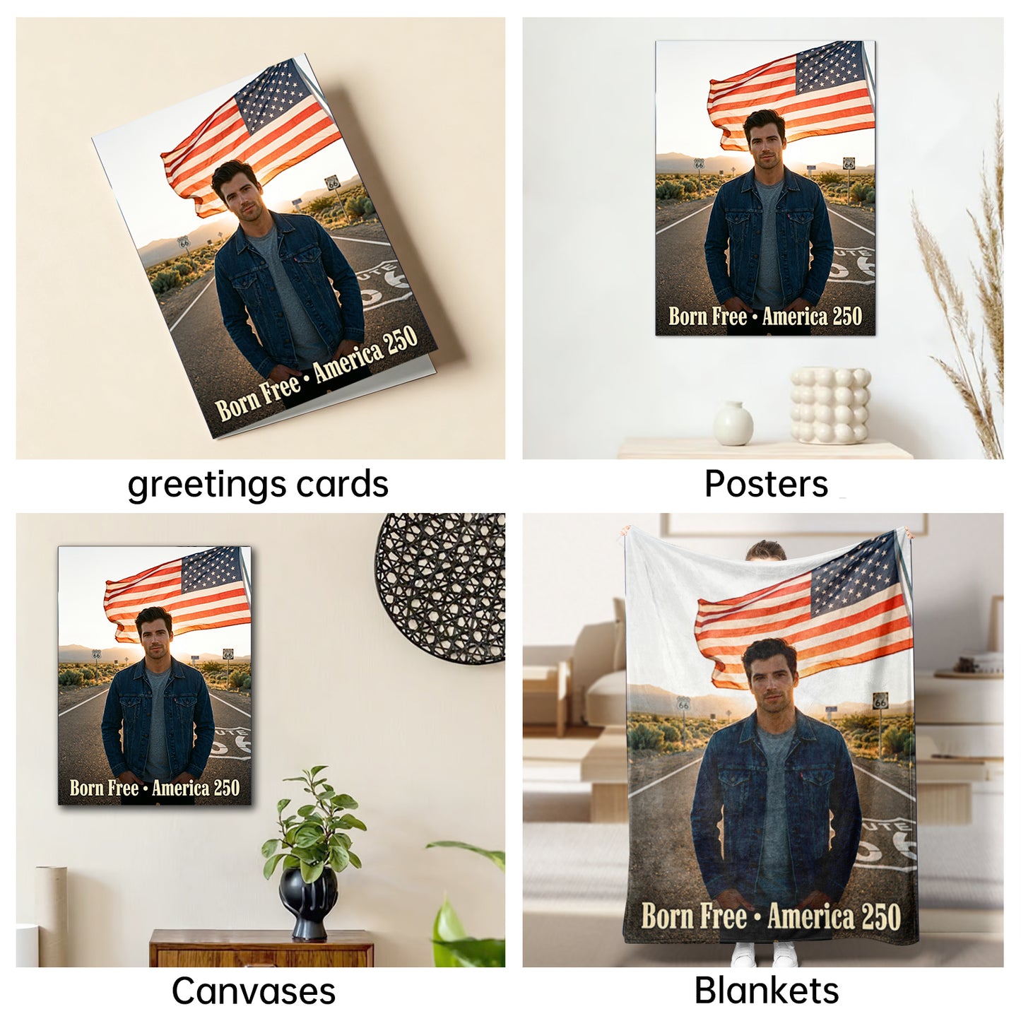 The Americana man,250th portrait