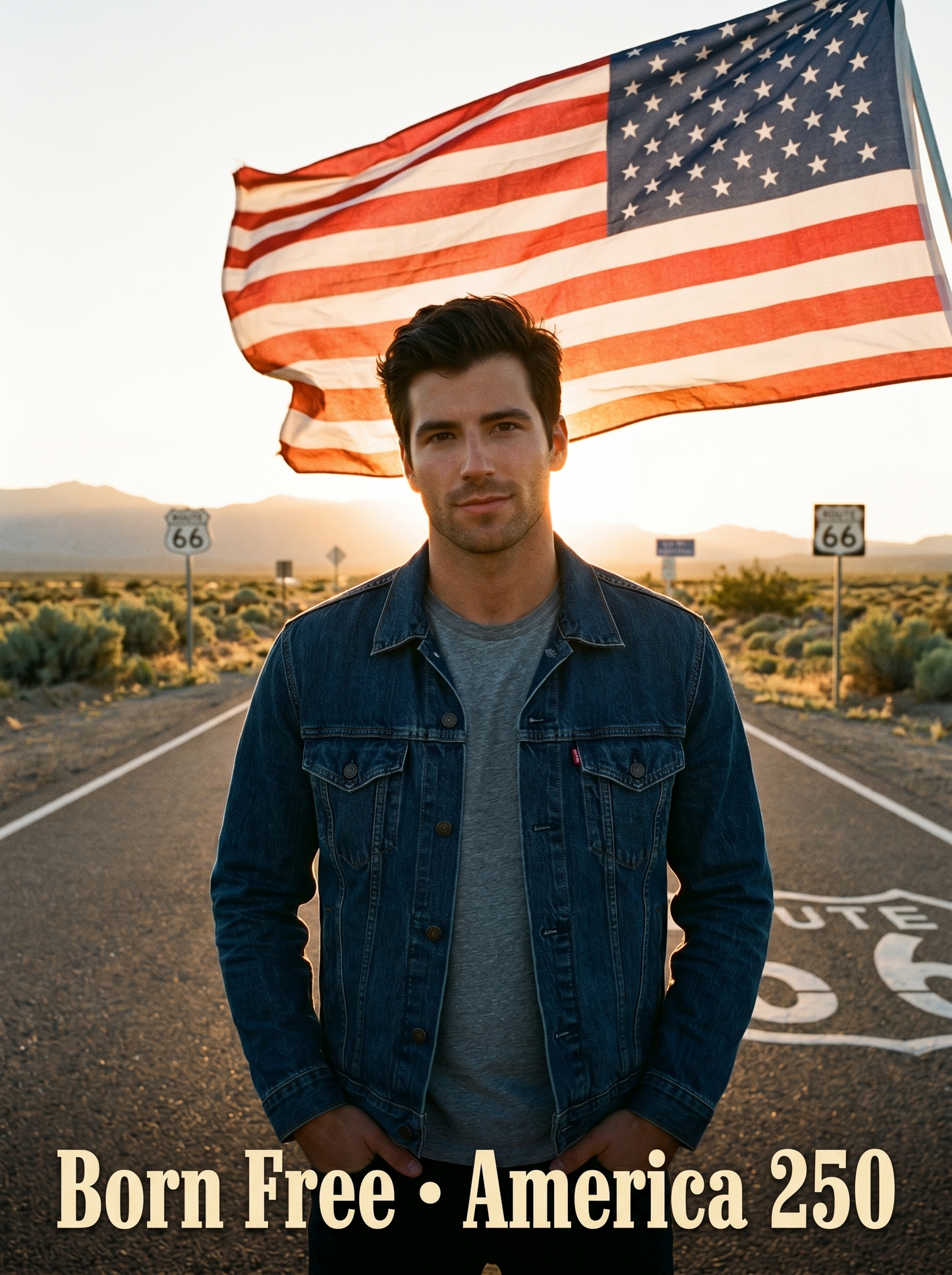 The Americana man,250th portrait