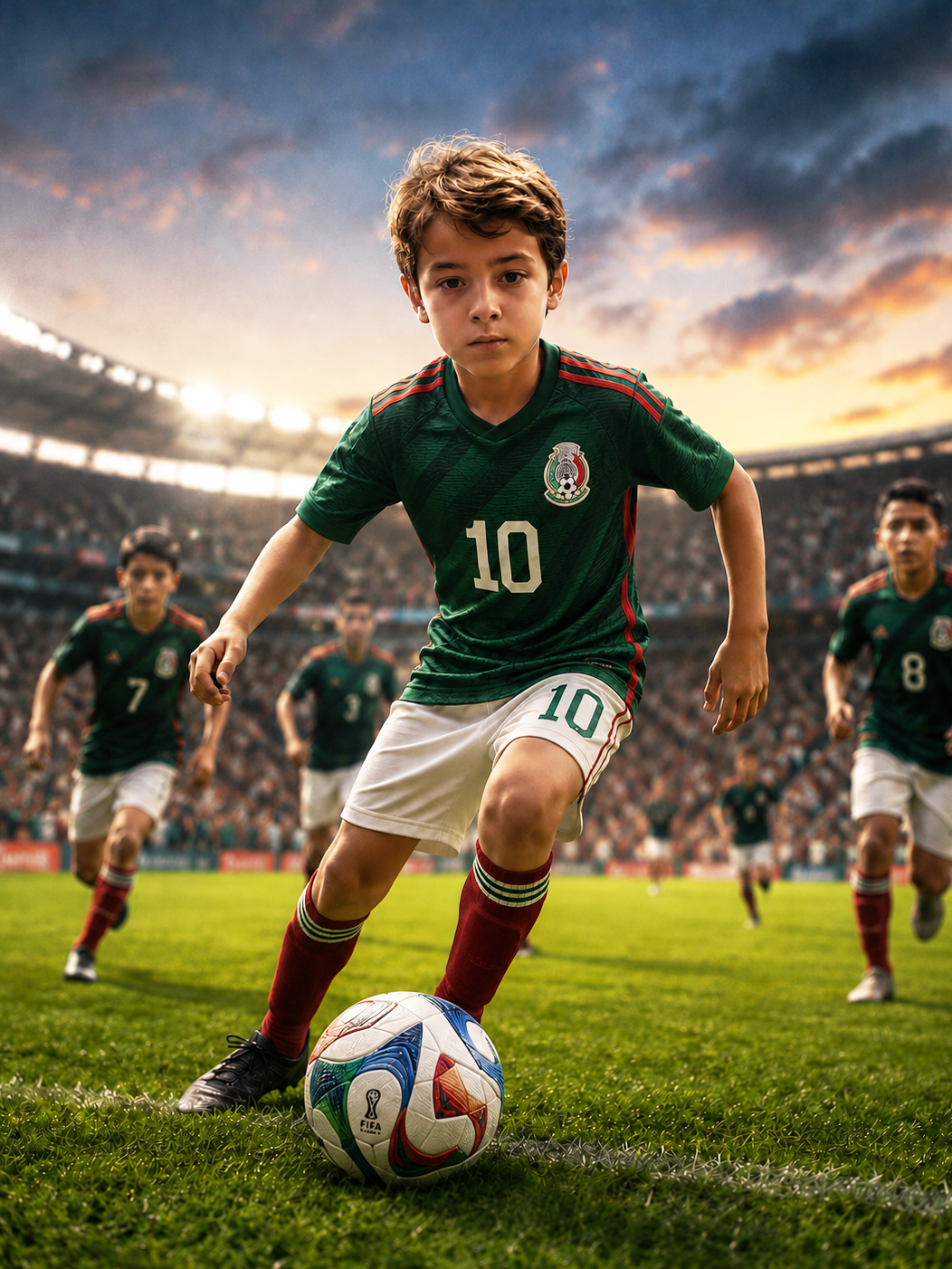 The Mexican Soccer Prodigy boy portrait