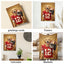 The 49ers Starting Quarterback golden retriever football portrait