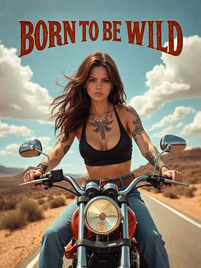 The Born to Be Wild Biker female portrait