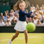 The Tennis Champion girl portrait
