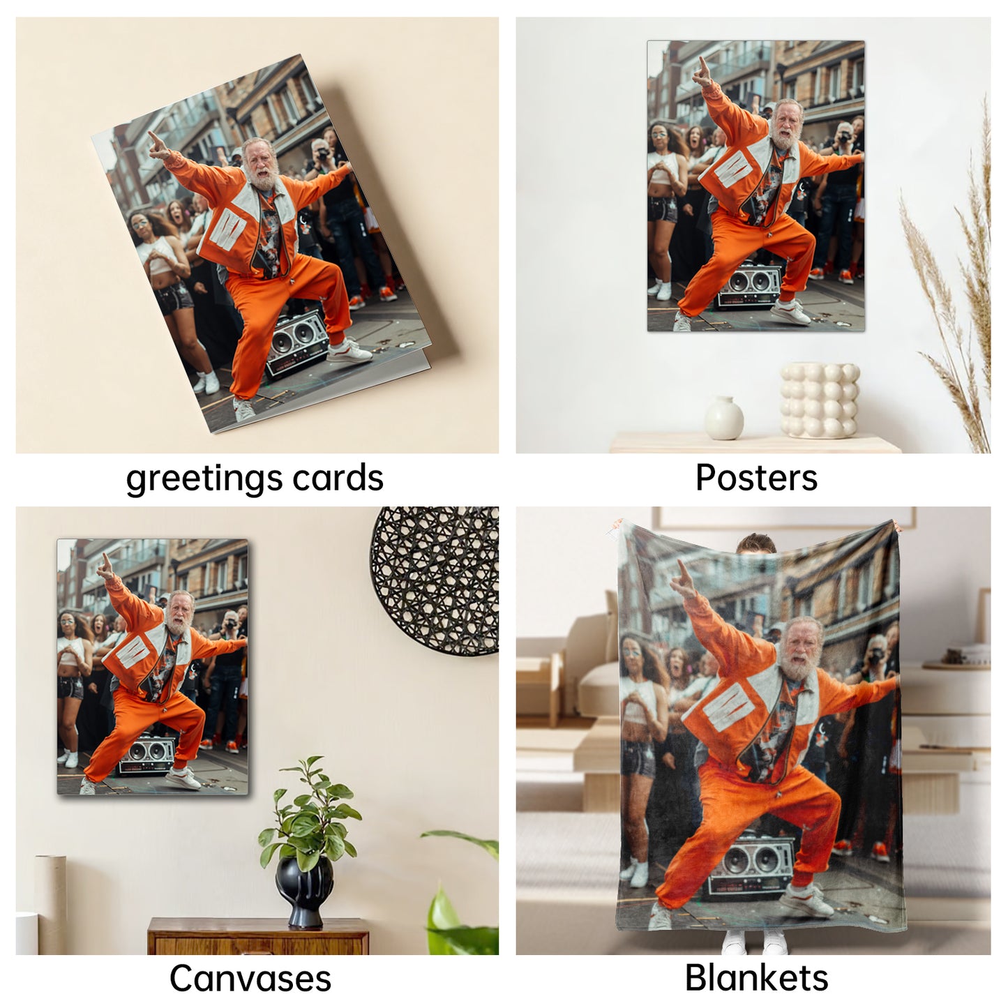 The Breakdancing Grandpa male portrait