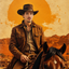 The Western Gunslinger male portrait