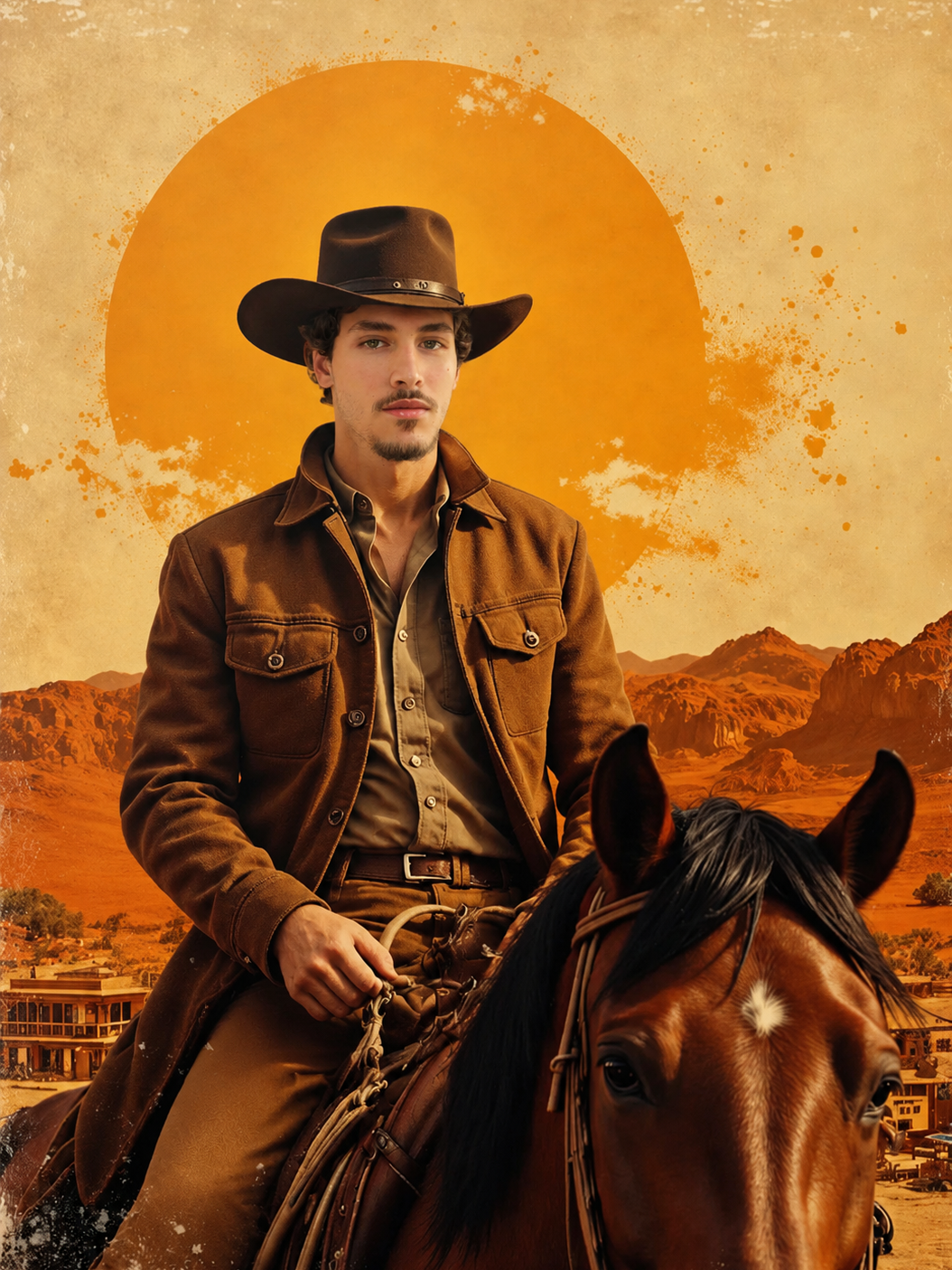 The Western Gunslinger male portrait