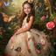 The Enchanted Garden Princess girl portrait