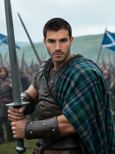 The Highland Warrior male portrait