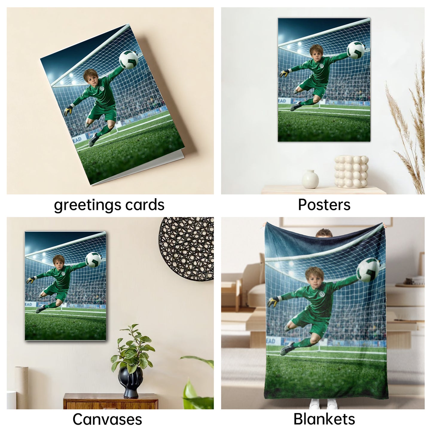 The Legendary Goalkeeper boy portrait