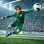 The Legendary Goalkeeper boy portrait