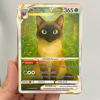 Personalized Pet Anime Art Trading VSTAR Card