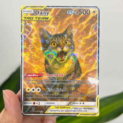 Personalized Pet Anime Art Trading GX TAG TEAM Card