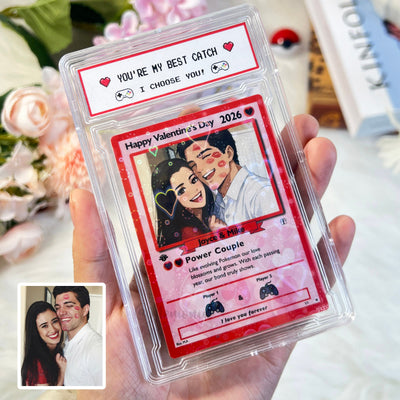 Personalized Valentine Anime Couple Card