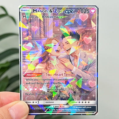 Personalized Couple Anime Art Trading GX Card